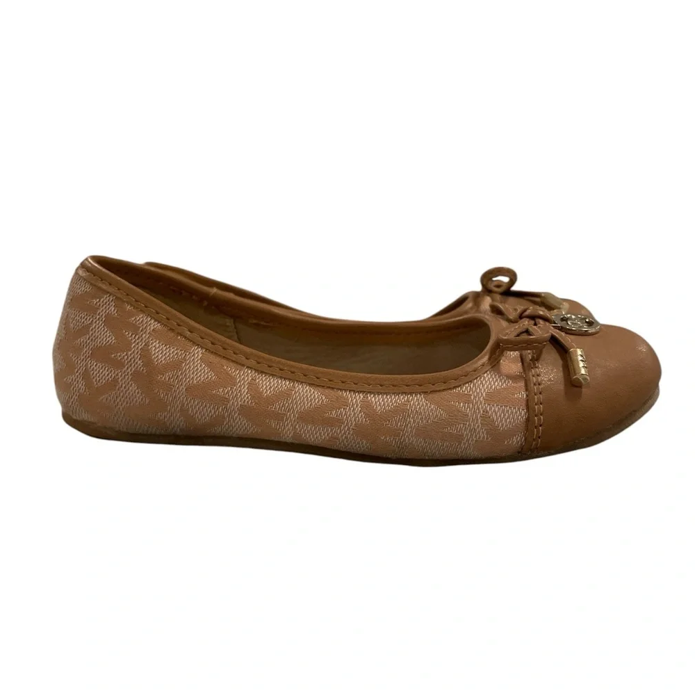 Michael Kors Girls Ballerina Flats Size 12 Tan